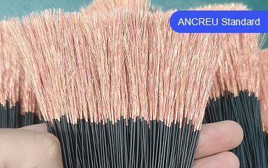 All copper wire covered with tin