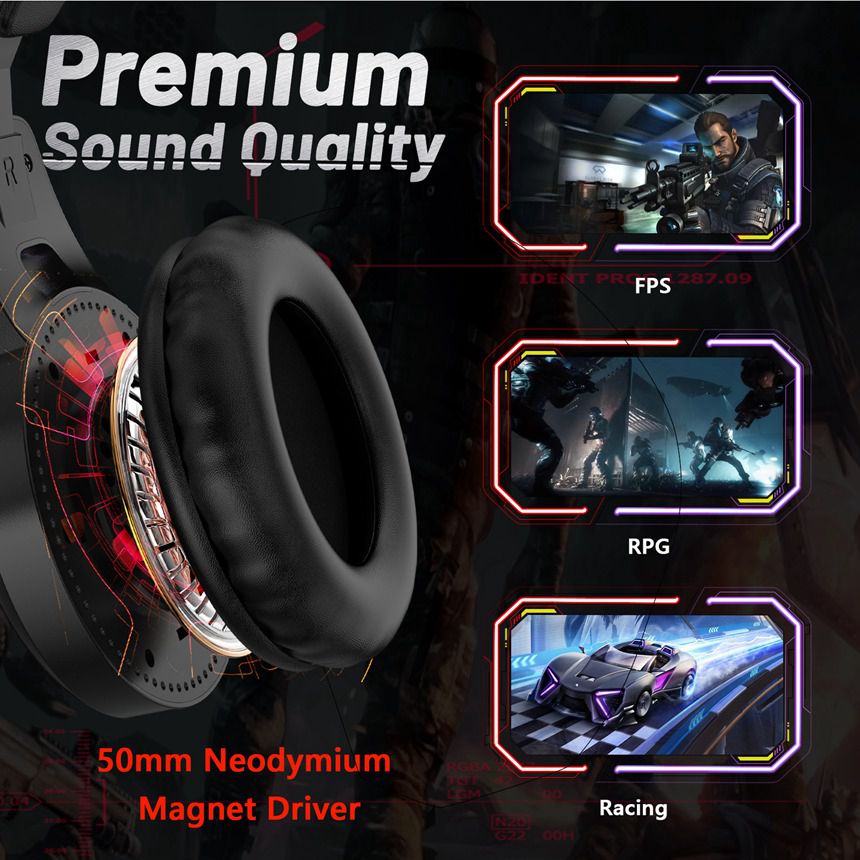 Custom RGB Best Buy Gamer Headphones