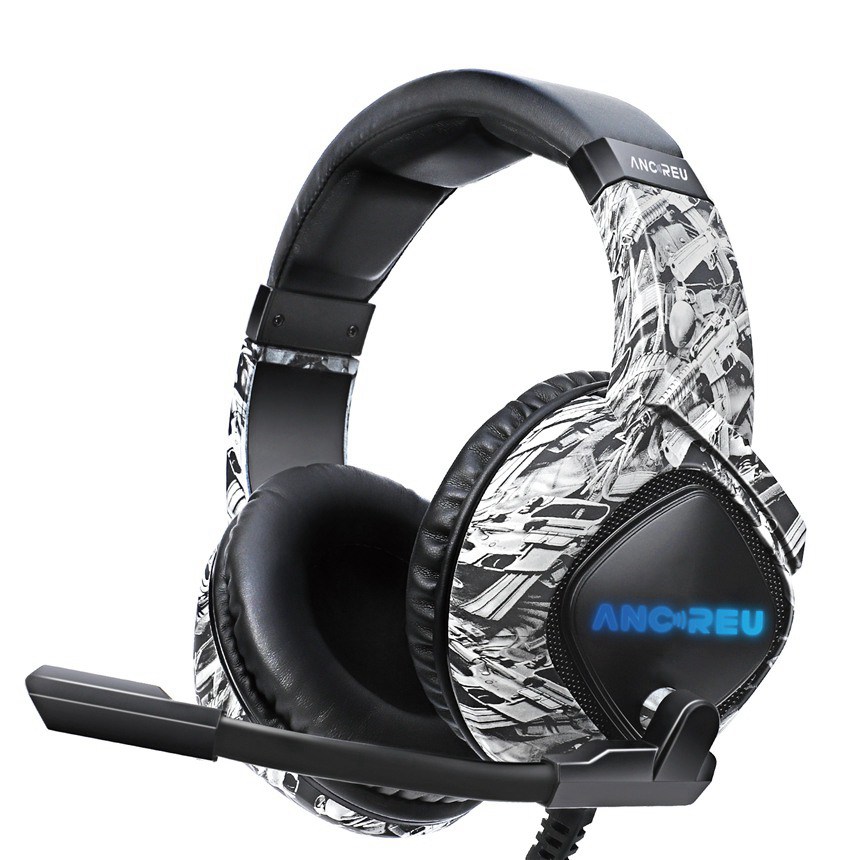OEM Camouflage Grey RGB Gaming Headset