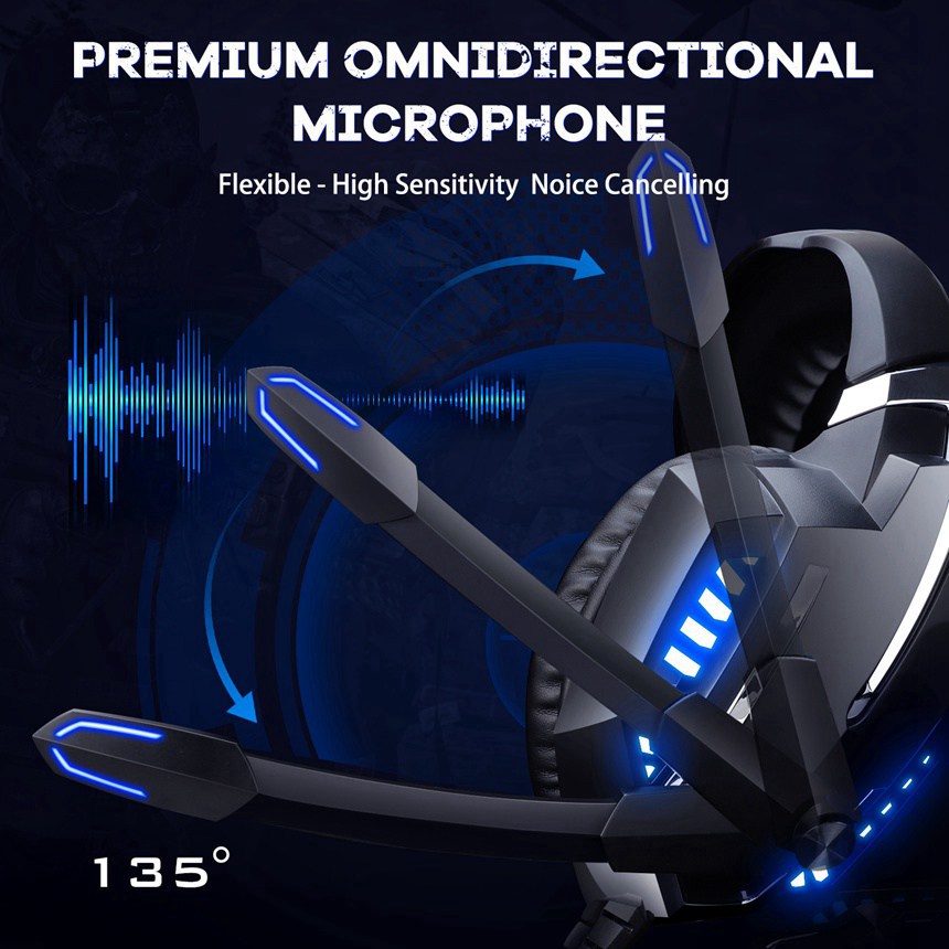 Custom LED Best Gaming Headphones With Mic