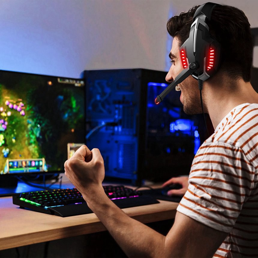 Custom LED Best Gaming Headphones With Mic