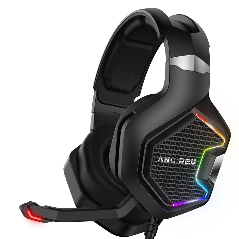 Factory Headphones For Gaming With Mic RGB Light