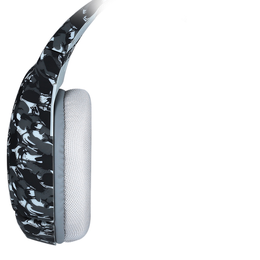 Custom Camouflage Gray Best Headphones For Gaming And Music