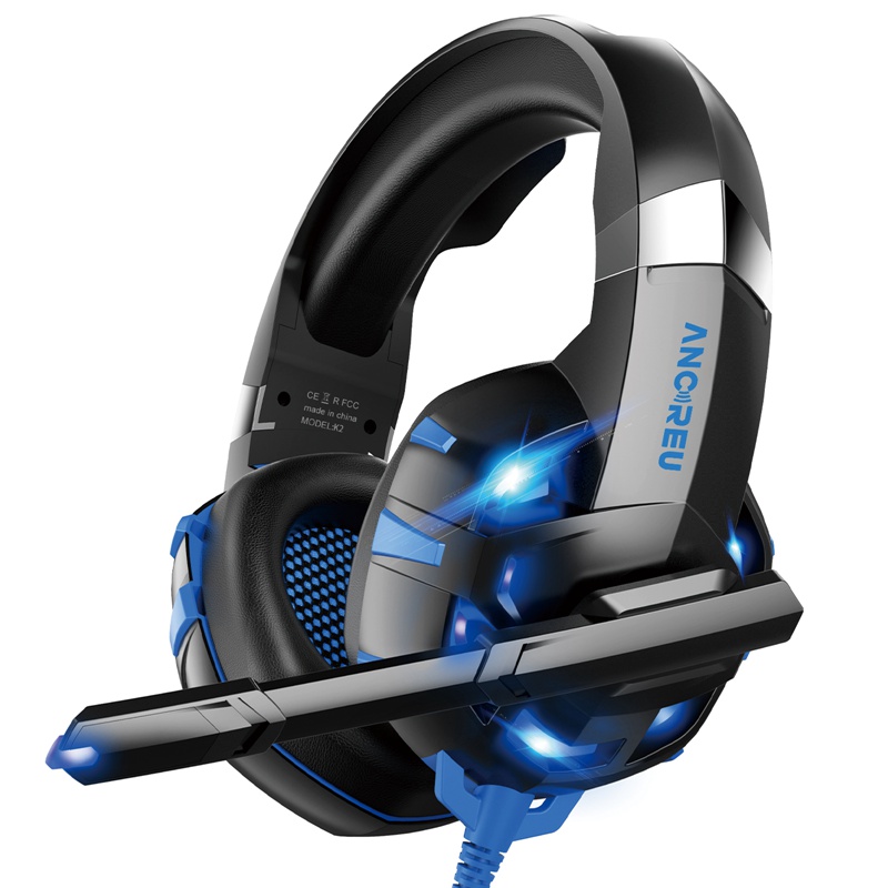 Factory Blue Gaming Headphones Adjustable