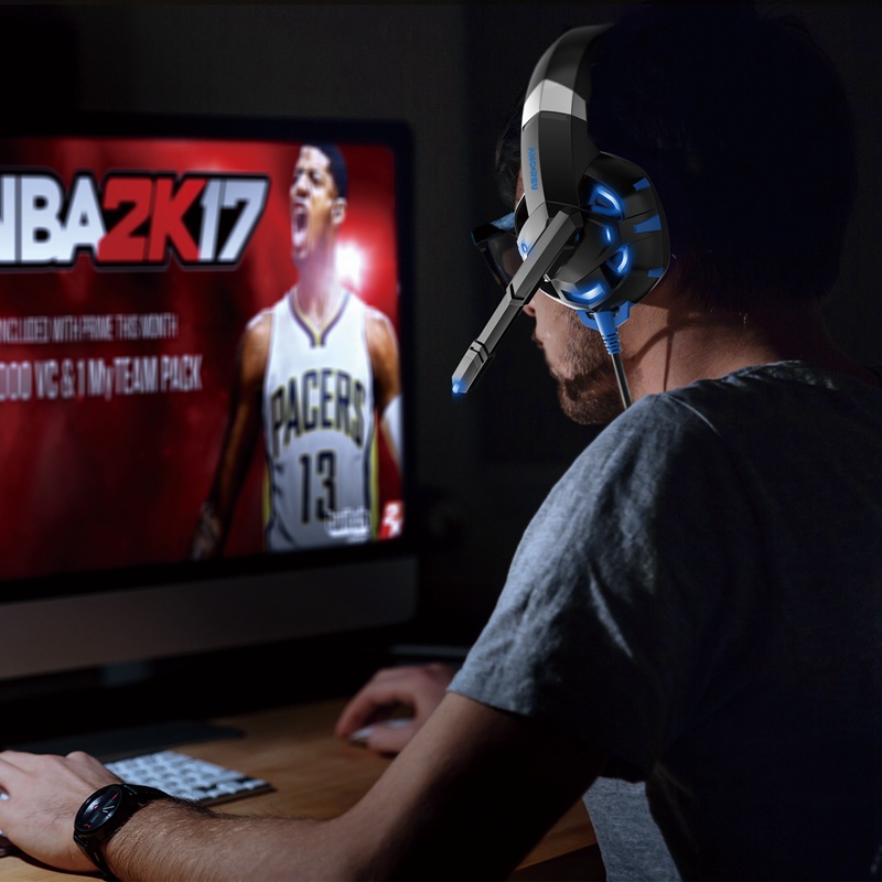 Factory Blue Gaming Headphones Adjustable