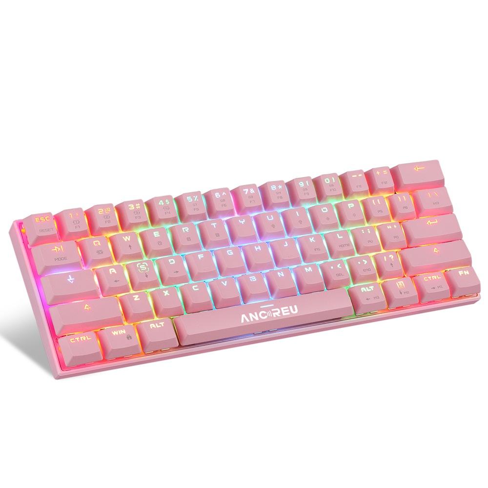 ODM 61 Keys Bluetooth Wired 2 in 1 Mini Gaming Keyboard