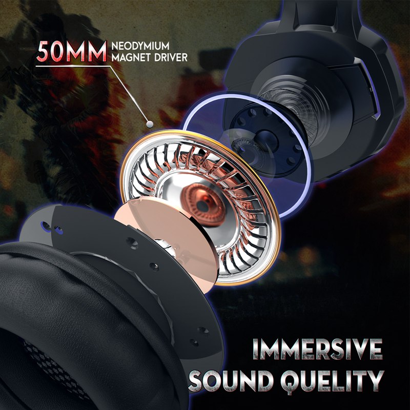 Factory Good Gaming Headphones Black Grey