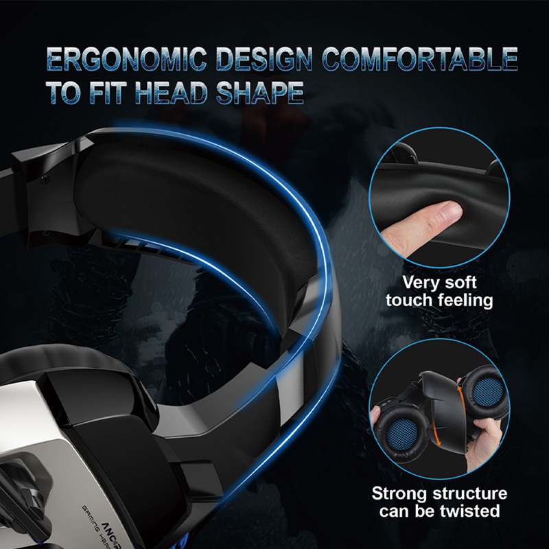 Customized The Best Gaming Headphones Black Blue