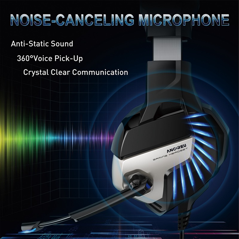 Customized The Best Gaming Headphones Black Blue