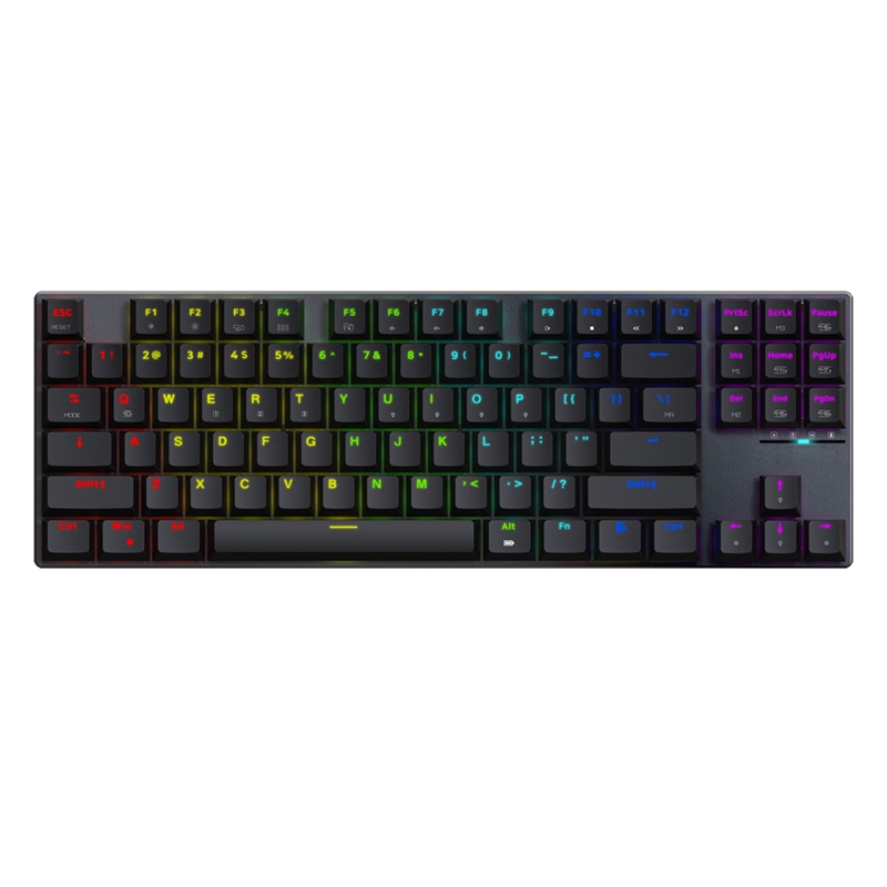 OEM 87 Keys Bluetooth Wired 2 in 1 Custom Gaming Keyboard