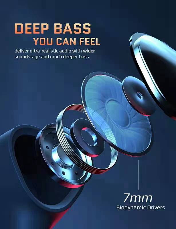 OEM  Hybrid ANC ENC TWS Truly Wireless Earbuds with 3Mic