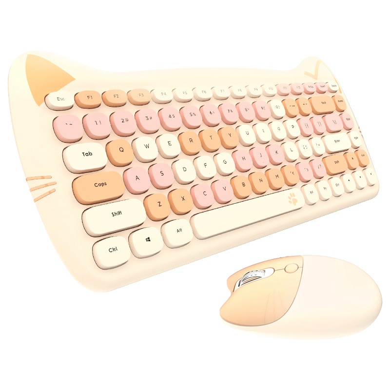OEM 2.4G Wireless Best Budget Gaming Keyboard and Mouse With 84-keys