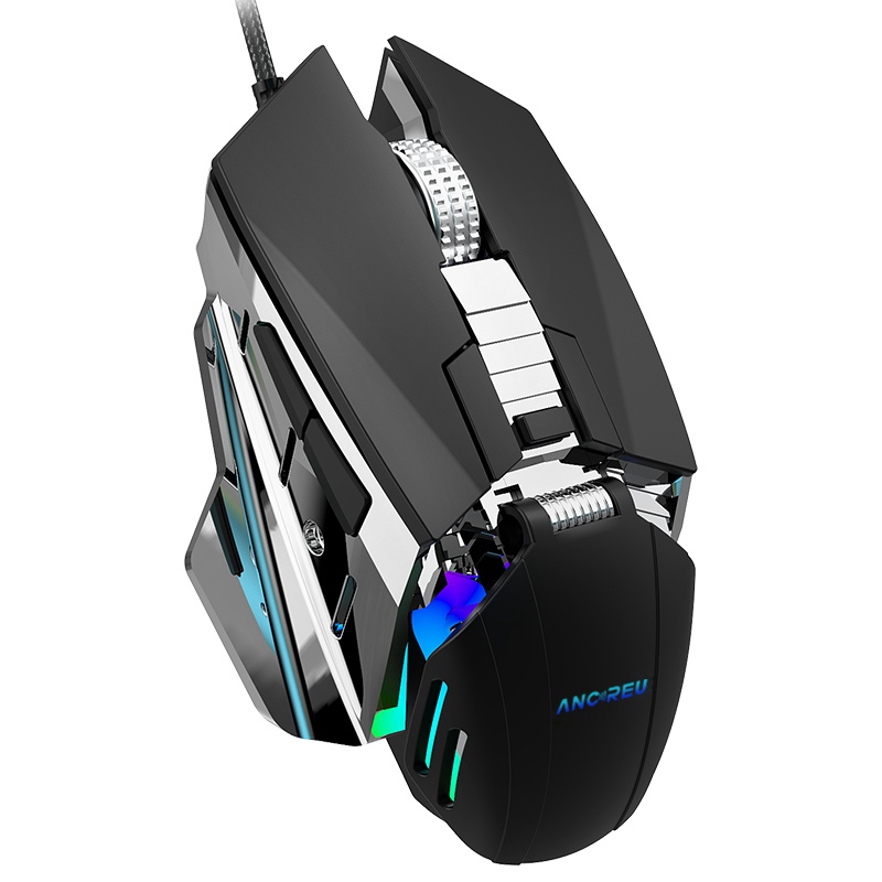 Custom 7200DPI RGB Lighting Ergonomic Gaming Mouse