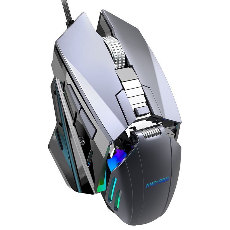 Custom 7200DPI RGB Lighting Ergonomic Gaming Mouse