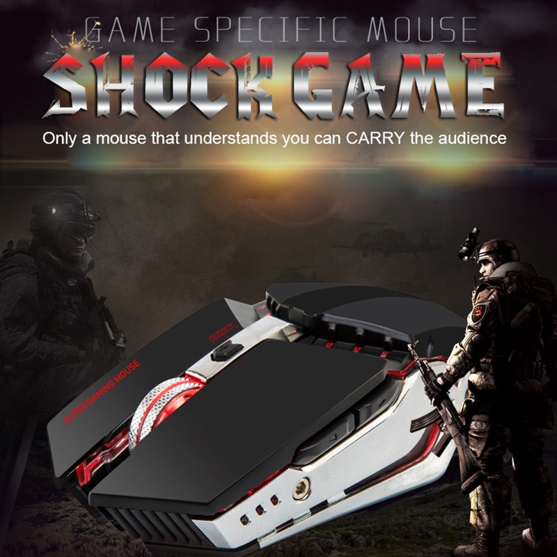 Custom Wireless Gaming Mouse Colorful Glare