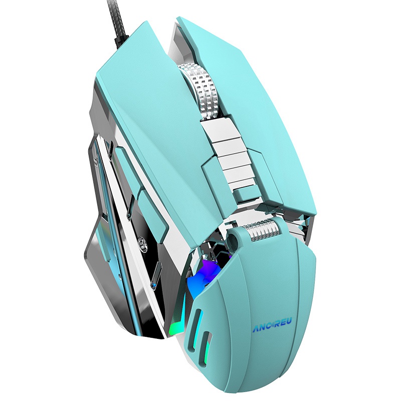 Custom 7200DPI RGB Lighting Ergonomic Gaming Mouse