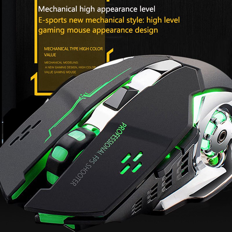 Factory Cool Gaming Mouse Wireless Mechanical