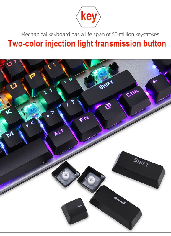 OEM RGB Backlight Mechanical Custom Gaming Keyboard