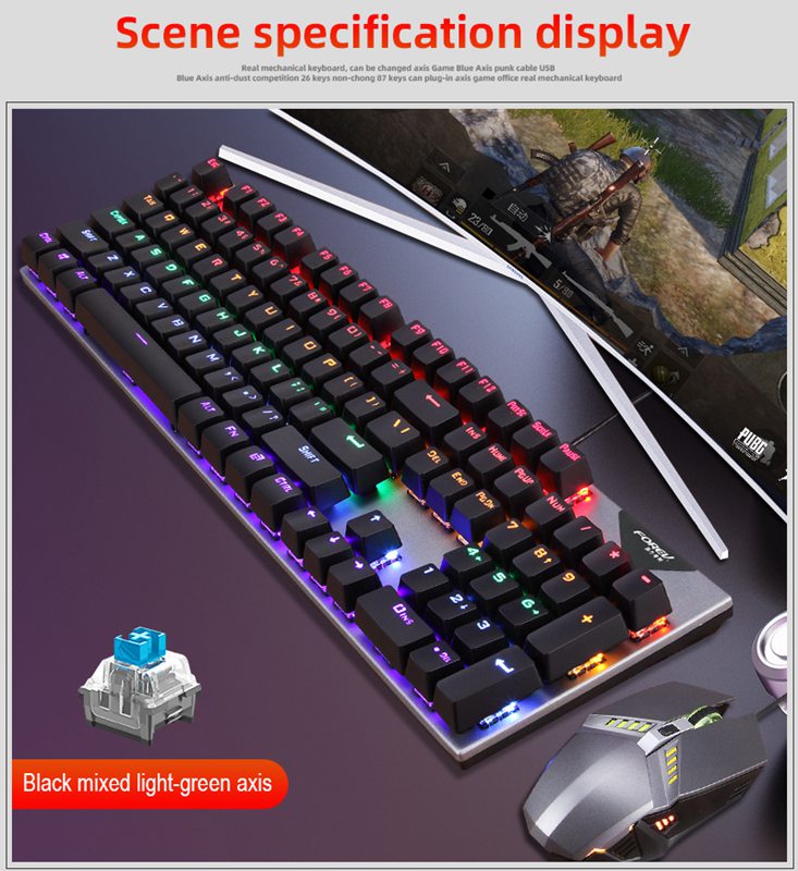 OEM RGB Backlight Mechanical Custom Gaming Keyboard