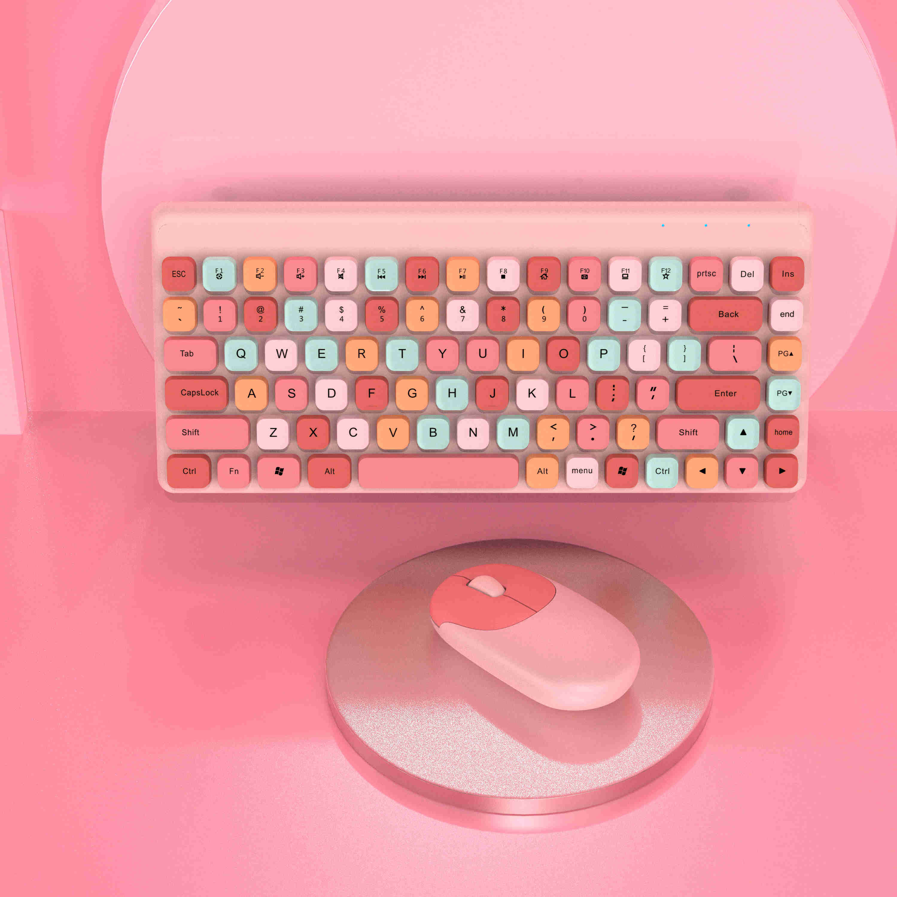 Factory Wireless Gaming Keyboard And Mouse Lipstick