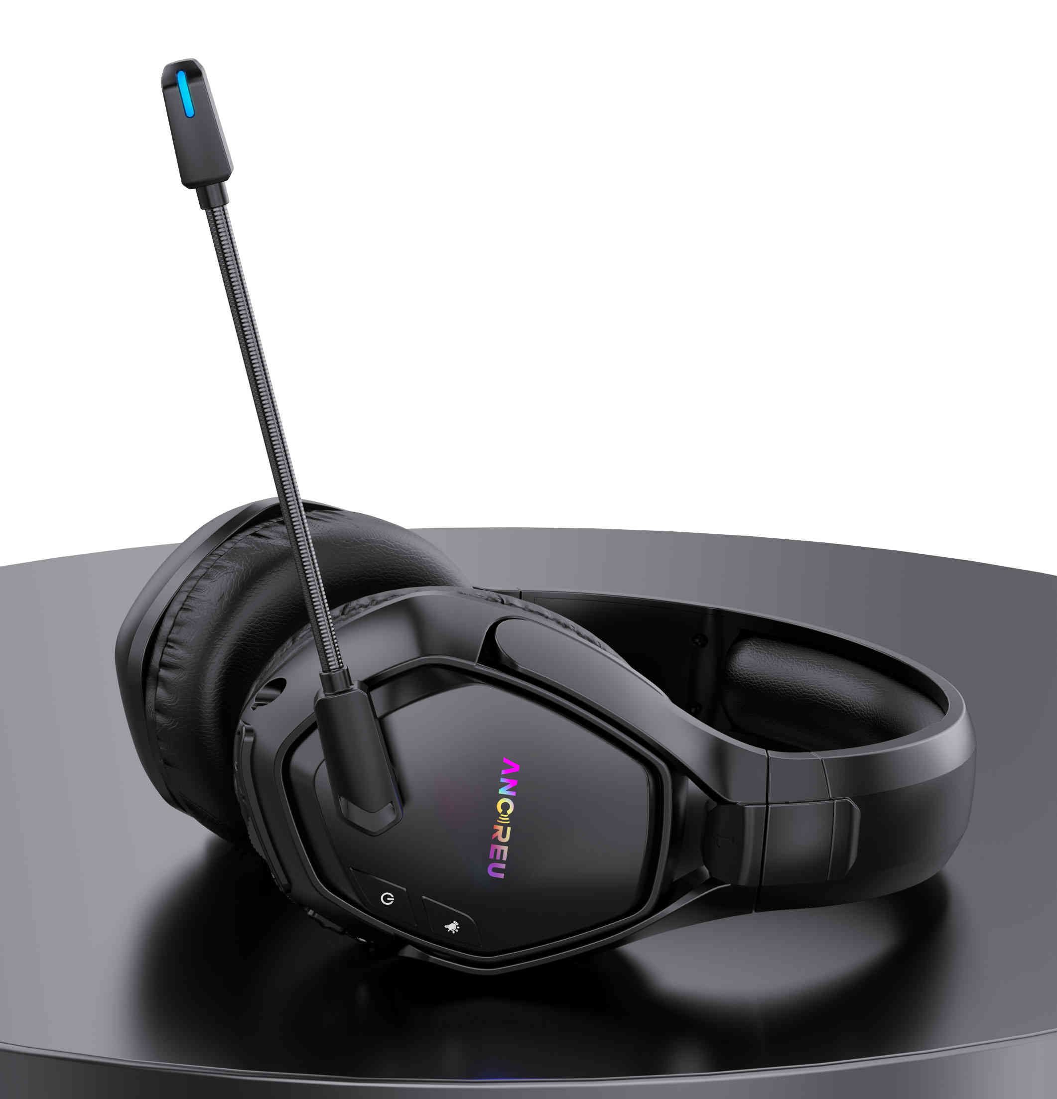 Factory Wireless Gaming Headset With Mic 2.4G RGB Light