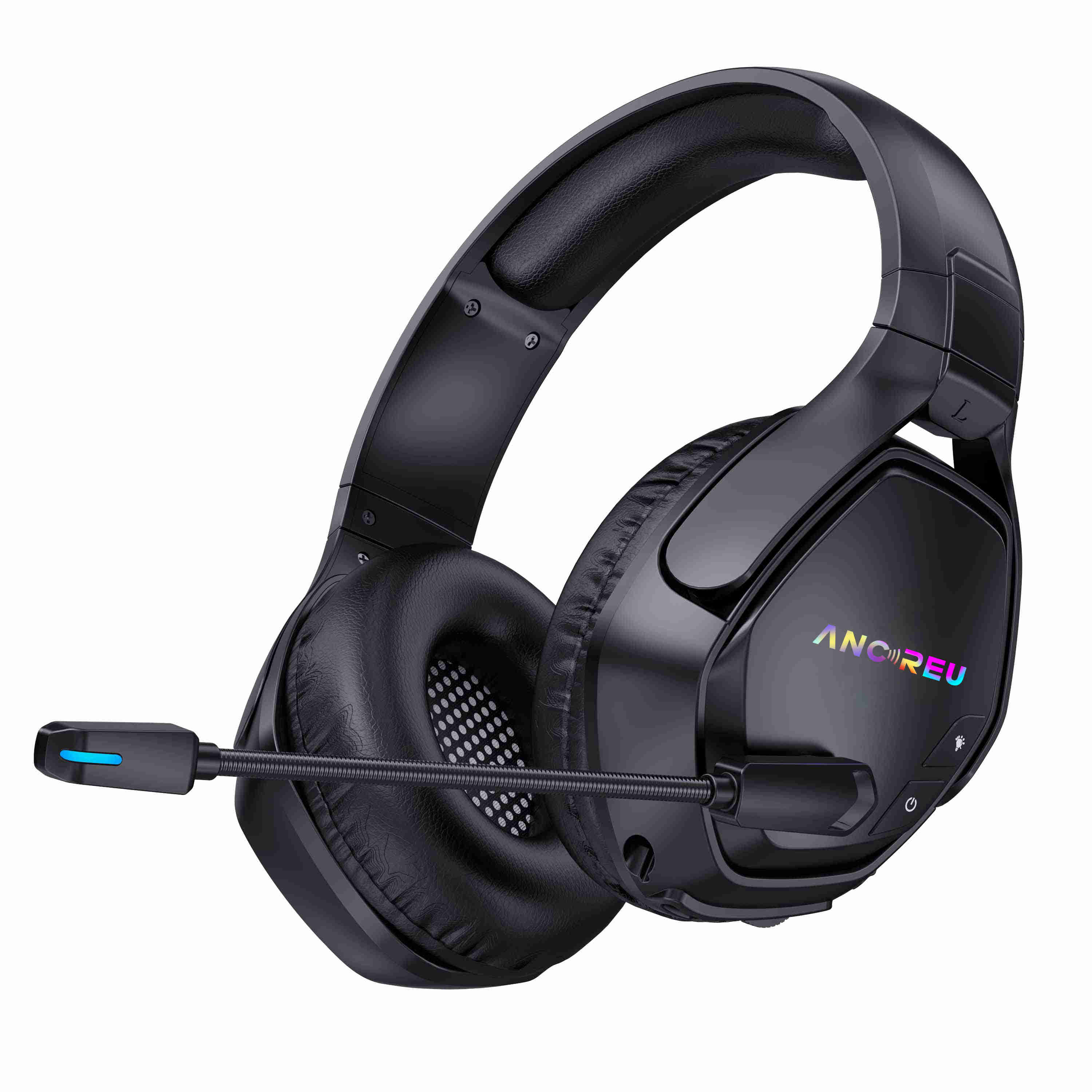Factory Wireless Gaming Headset With Mic 2.4G RGB Light