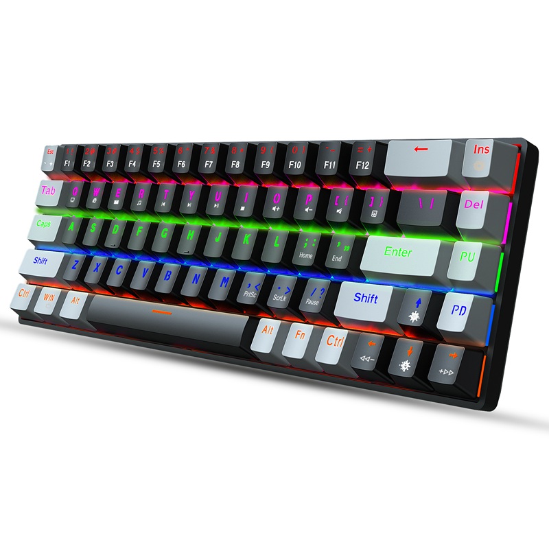 OEM Dual-Color RGB Multi-Color Backlight Wired Gaming Keyboard