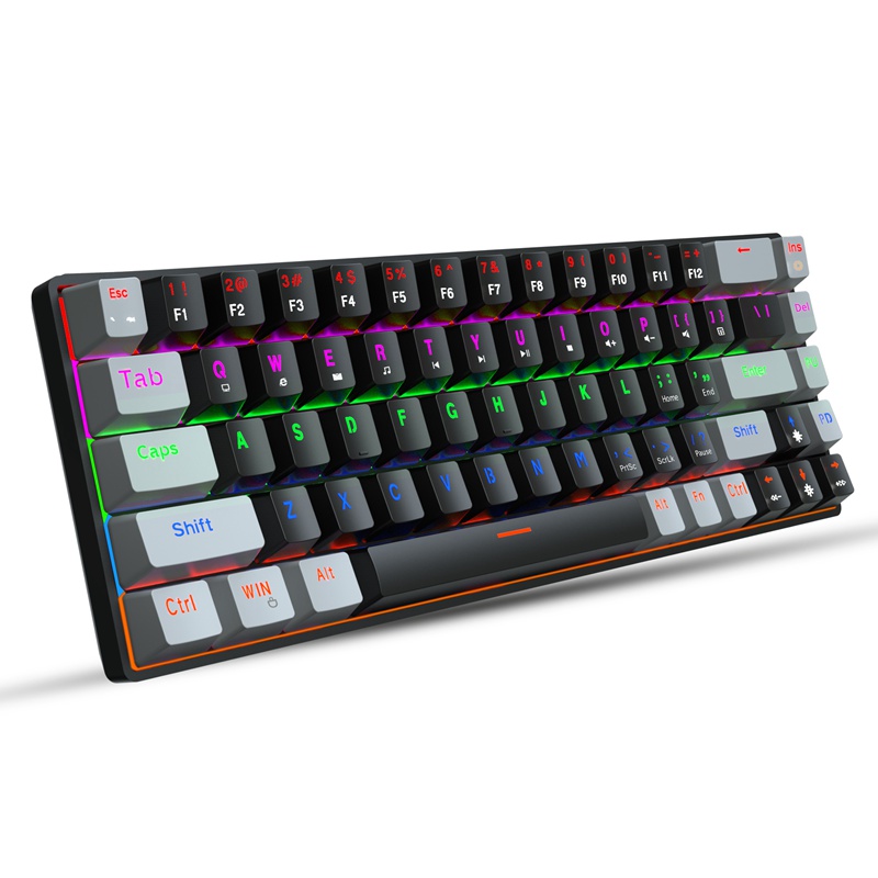 OEM Dual-Color RGB Multi-Color Backlight Wired Gaming Keyboard