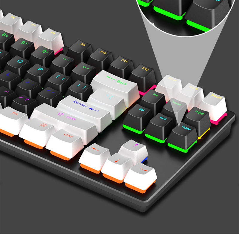 Factory Wired Gaming Keyboard With 87 Keys