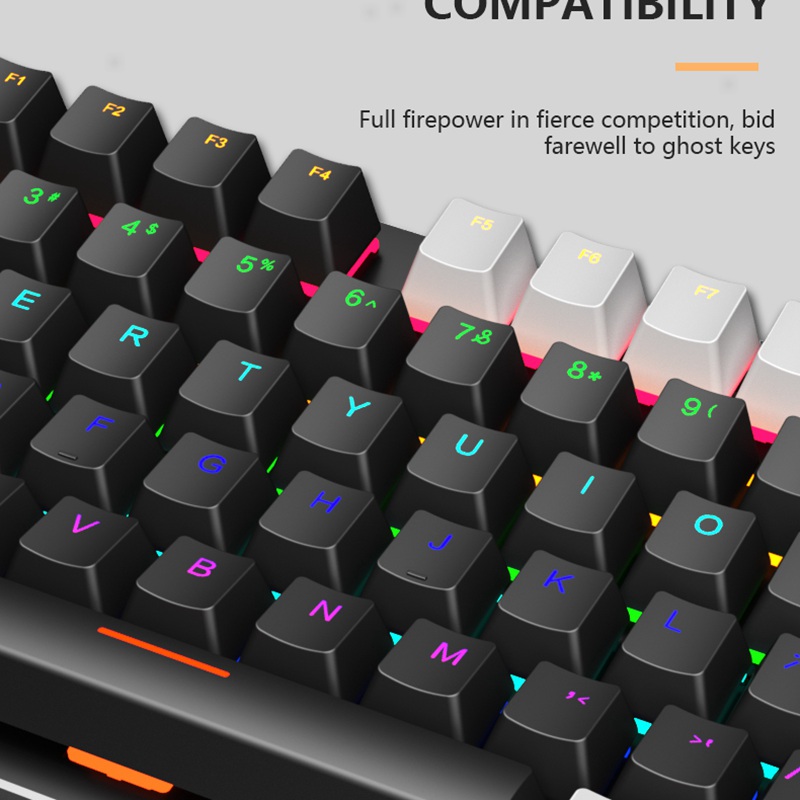Factory Wired Gaming Keyboard With 87 Keys