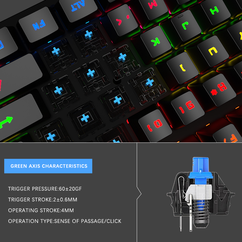 Wholesale 87 Keys USB Wired Gaming Keyboard
