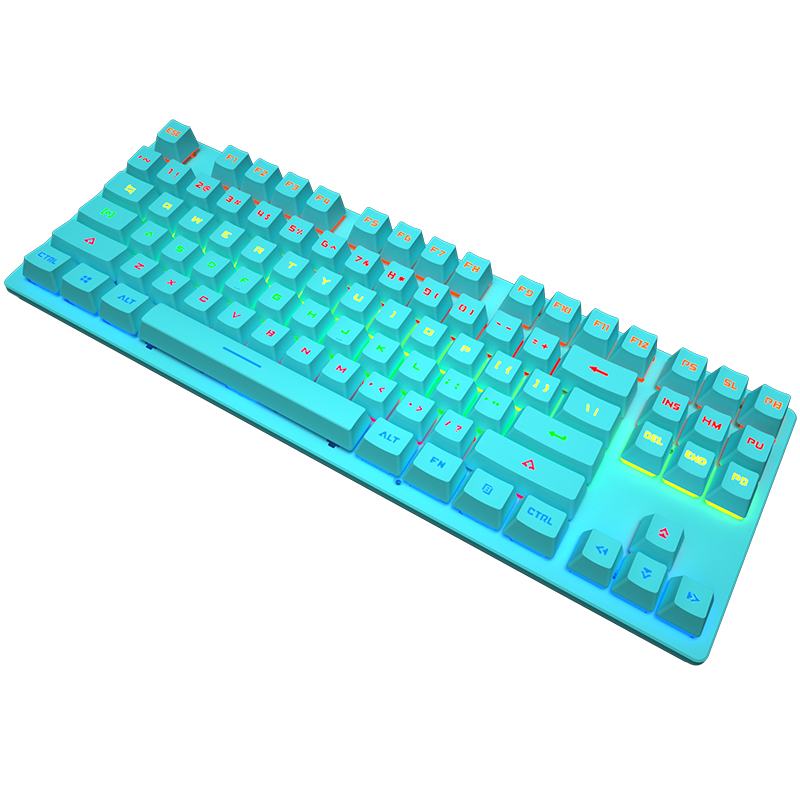 Factory Price 87 Keys Computer USB Wired Mechanical Keyboard
