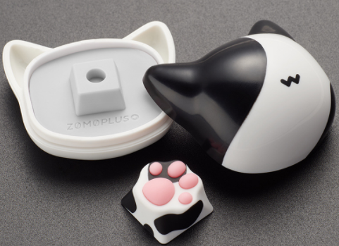 Zomoplus Silica Gel Cute Cat Paw Keycap ABS Double Shot