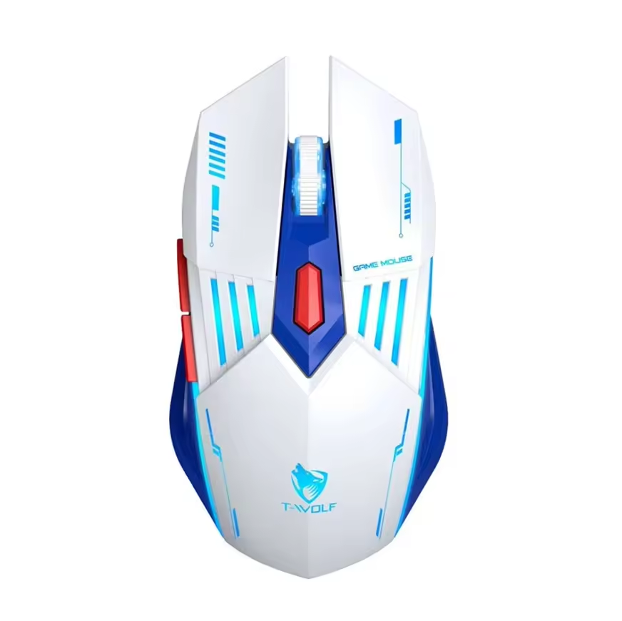 T-WOLF X7 Tri-mode Gaming Mouse Lightweight PAW3212 Rechargeable Mouse Computer Accessories 6D E-sport Mouse for Gaming Laptop