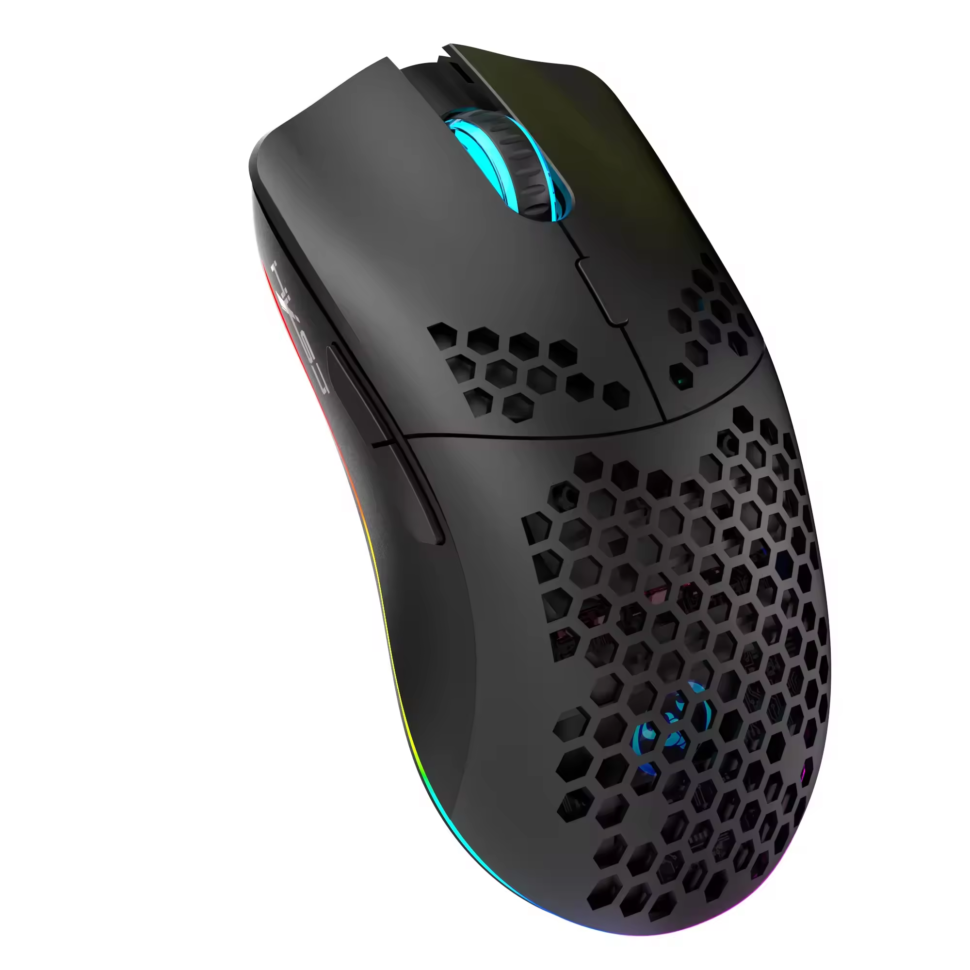 HXSJ T66Pro 3-mode Optical Ergonomic Gaming Mouse Right-Handed RGB Backlit 6-Button Programmable Plug Play USB Laptop/Desktop