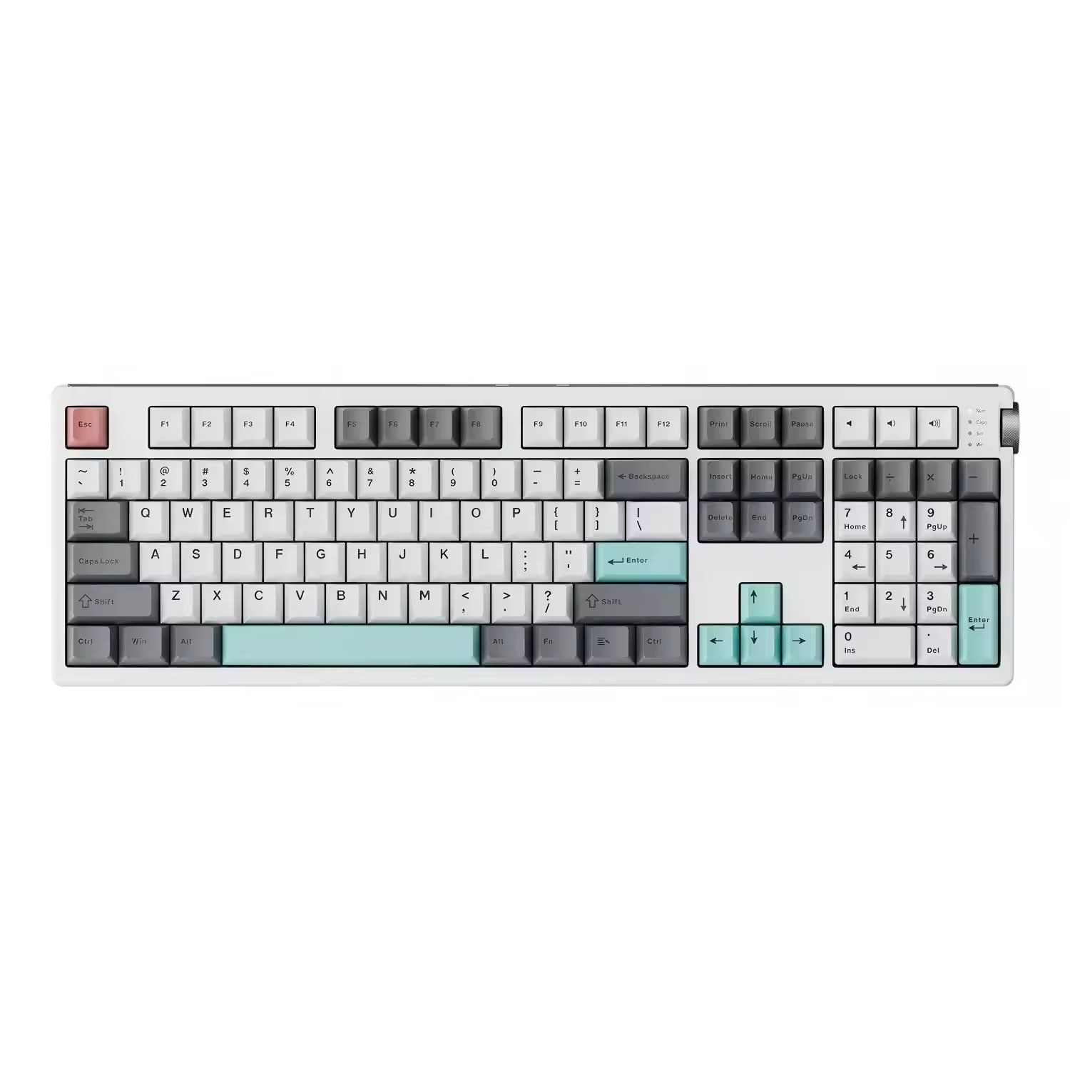 OEM Tri-Mode Mechanical Keyboard 108 Keys Full Size Gasket Hot Swap RGB PBT Keycap 4000mAh Gaming Keyboard for Office Gamer