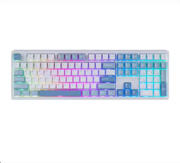 OEM Full Size Mechanical Keyboard 8000mAh Wireless Gaming Keyboard Creamy Gasket Hot Swap RGB Backit